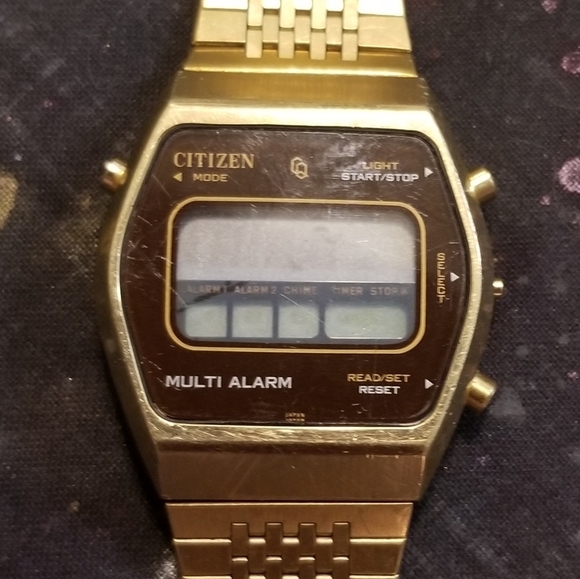 Vintage Citizen Digital Multi alarm watch